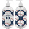 Baseball Jersey 16 oz Plastic Liquid Dispenser- Approval- White