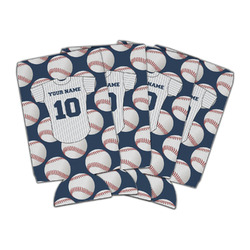 Baseball Jersey Can Cooler (16 oz) - Set of 4 (Personalized)