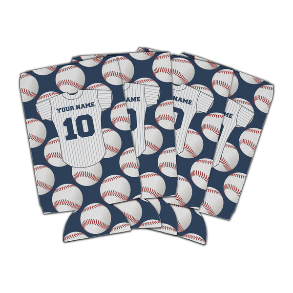 Custom Baseball Jersey Can Cooler (16 oz) - Set of 4 (Personalized)