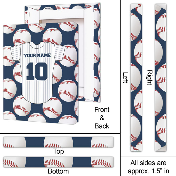 Baseball Jersey 16x20 - Canvas Print - Approval