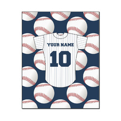 Baseball Jersey Wood Print - 16x20 (Personalized)