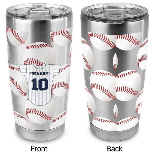 Baseball Jersey 20oz SS Tumbler - Full Print - Approval