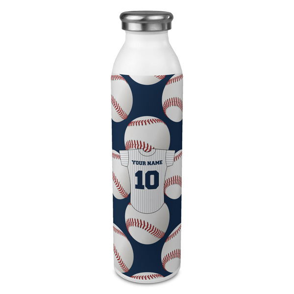 Custom Baseball Jersey 20oz Stainless Steel Water Bottle - Full Print (Personalized)