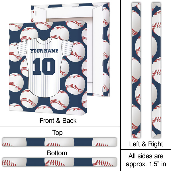 Baseball Jersey 20x24 - Canvas Print - Approval