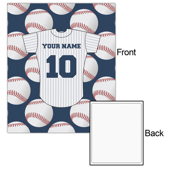 Baseball Jersey 20x24 - Matte Poster - Front & Back