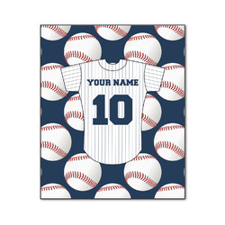 Baseball Jersey Wood Print - 20x24 (Personalized)