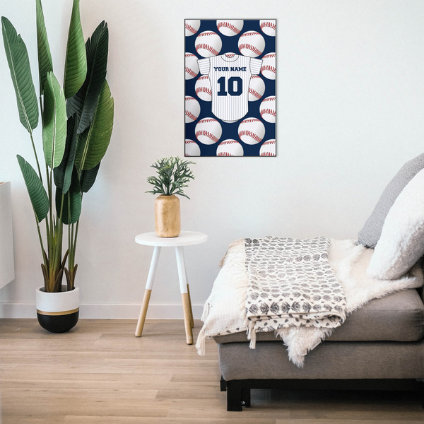 Baseball Jersey 20x30 Wood Print - In Context