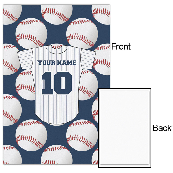 Baseball Jersey 24x36 - Matte Poster - Front & Back