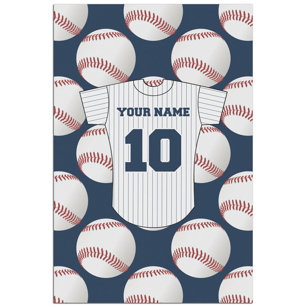 Custom Baseball Jersey Poster - Matte - 24x36 (Personalized)