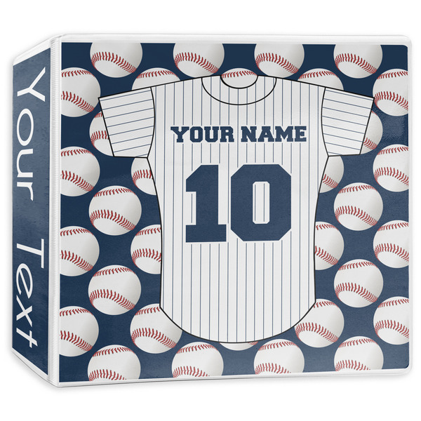 Custom Baseball Jersey 3-Ring Binder - 3 inch (Personalized)