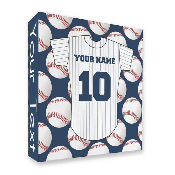 Custom Baseball Jersey 3 Ring Binder - Full Wrap - 2" (Personalized)