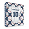 Baseball Jersey 3 Ring Binders - Full Wrap - 2" - FRONT