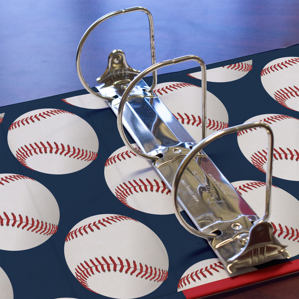 Baseball Jersey 3 Ring Binders - Full Wrap - 3" - DETAIL