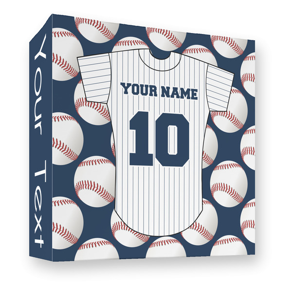 Custom Baseball Jersey 3 Ring Binder - Full Wrap - 3" (Personalized)
