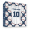 Baseball Jersey 3 Ring Binders - Full Wrap - 3" - FRONT
