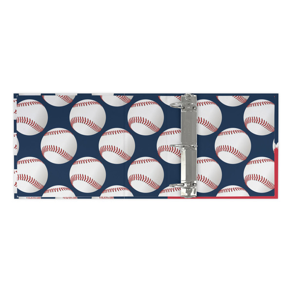 Baseball Jersey 3 Ring Binders - Full Wrap - 3" - OPEN INSIDE