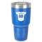 Baseball Jersey 30 oz Stainless Steel Tumbler - Royal Blue - Single-Sided (Personalized)