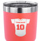Baseball Jersey 30 oz Stainless Steel Ringneck Tumbler - Coral - CLOSE UP