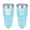 Baseball Jersey 30 oz Stainless Steel Tumbler - Teal - Double-Sided (Personalized)