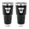 Baseball Jersey 30 oz Stainless Steel Ringneck Tumblers - Black - Double Sided - APPROVAL