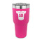Baseball Jersey 30 oz Stainless Steel Ringneck Tumblers - Pink - FRONT