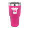 Baseball Jersey 30 oz Stainless Steel Tumbler - Pink - Single Sided (Personalized)