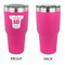 Baseball Jersey 30 oz Stainless Steel Ringneck Tumblers - Pink - Single Sided - APPROVAL