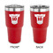 Baseball Jersey 30 oz Stainless Steel Ringneck Tumblers - Red - Double Sided - APPROVAL