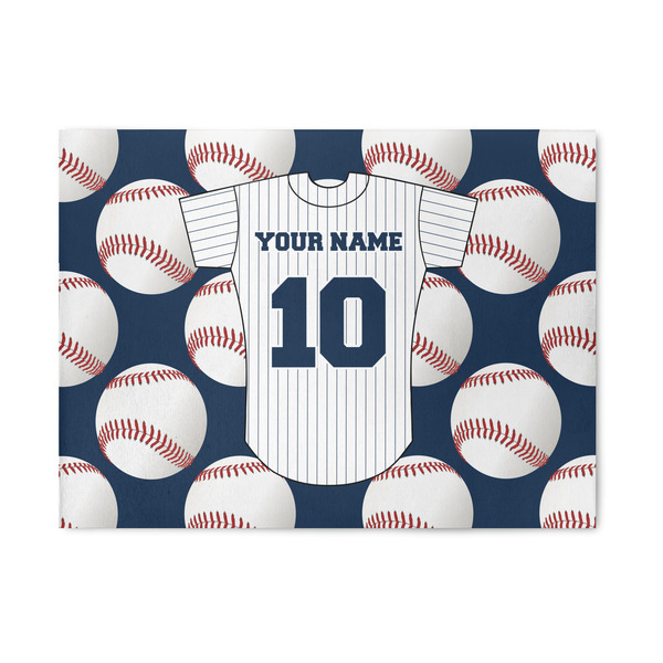 Custom Baseball Jersey Area Rug (Personalized)