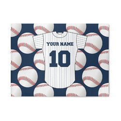 Baseball Jersey 5' x 7' Patio Rug (Personalized)
