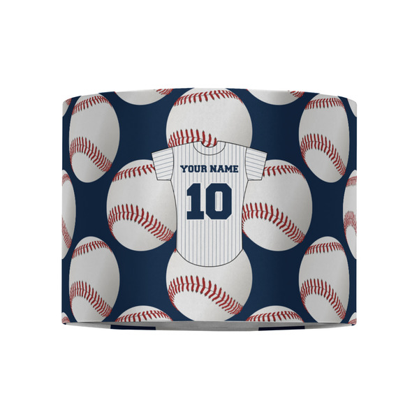 Baseball Jersey 8" Drum Lampshade - FRONT (Fabric)