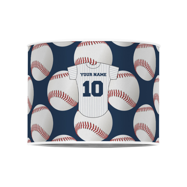 Baseball Jersey 8" Drum Lampshade - FRONT (Poly Film)