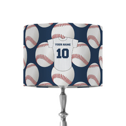 Baseball Jersey 8" Drum Lamp Shade - Fabric (Personalized)
