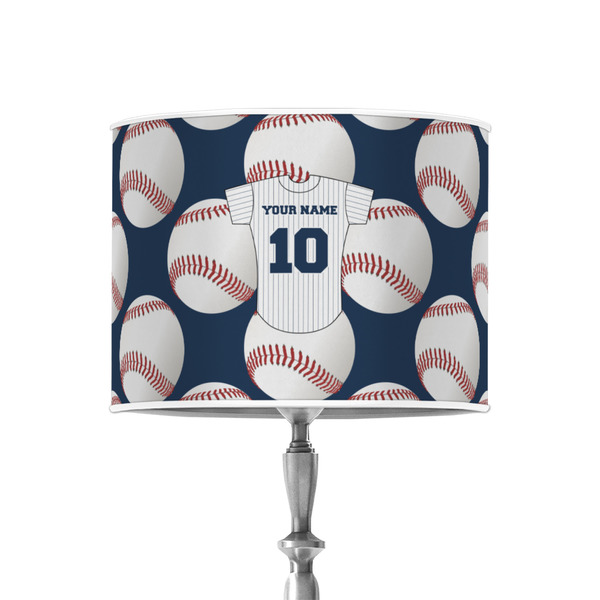 Custom Baseball Jersey 8" Drum Lamp Shade - Poly-film (Personalized)