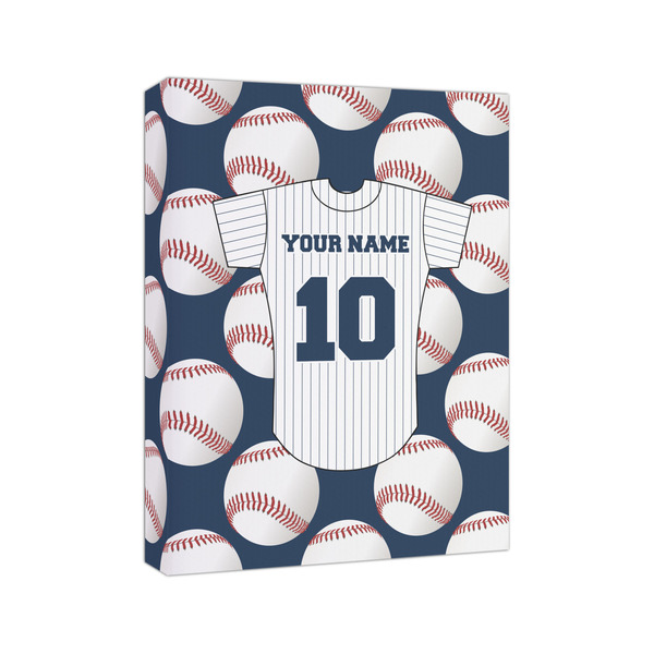 Baseball Jersey 8x10 - Canvas Print - Angled View