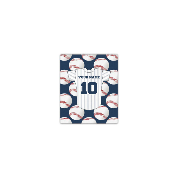 Custom Baseball Jersey Canvas Print - 8x10 (Personalized)