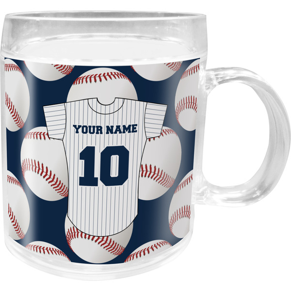 Custom Baseball Jersey Acrylic Kids Mug (Personalized)