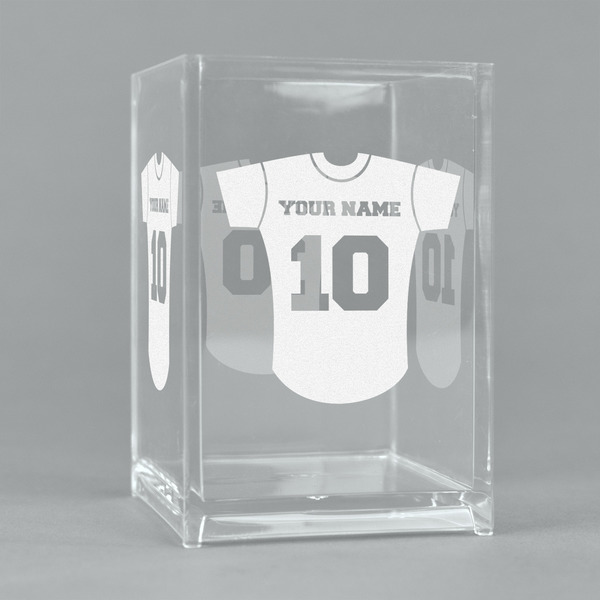 Custom Baseball Jersey Acrylic Pen Holder (Personalized)