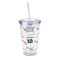 Baseball Jersey 16oz Double Wall Acrylic Tumbler with Lid & Straw - Full Print (Personalized)