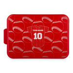 Baseball Jersey Aluminum Baking Pan with Red Lid (Personalized)