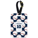 Baseball Jersey Metal Luggage Tag w/ Name and Number