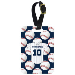 Baseball Jersey Metal Luggage Tag w/ Name and Number