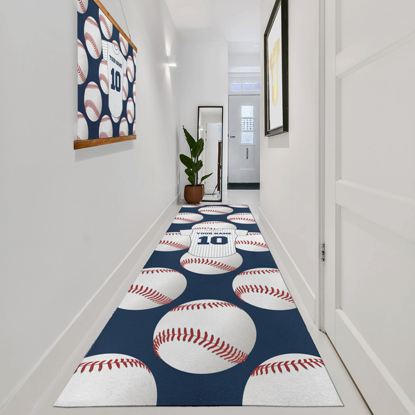 Baseball Jersey Area Rug Sizes - In Context (vertical)