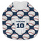 Baseball Jersey Jersey Knit Baby Bib w/ Name and Number