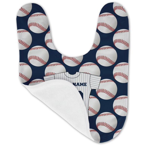 Baseball Jersey Baby Bib - AFT folded