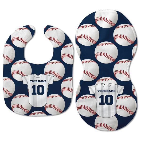 Baseball Jersey Baby Bib & Burp Set - Approval (new bib & burp)