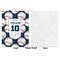 Baseball Jersey Baby Blanket (Single Side - Printed Front, White Back)