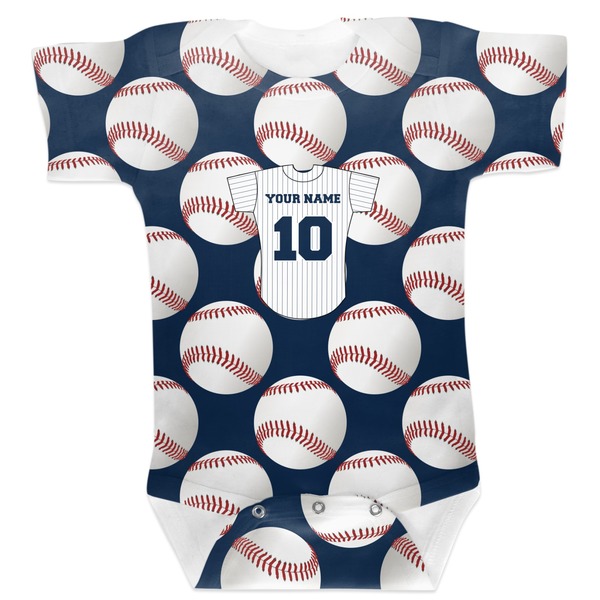 Custom Baseball Jersey Baby Bodysuit 3-6 (Personalized)