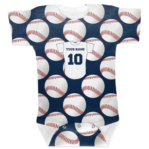 Custom Baseball Jersey Baby Bodysuit 3-6 (Personalized)