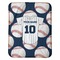 Baseball Jersey Baby Sherpa Blanket - Flat